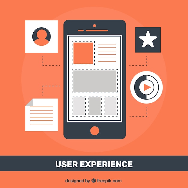 L exp rience Utilisateur  Avec Le Mobile Vecteur Gratuite