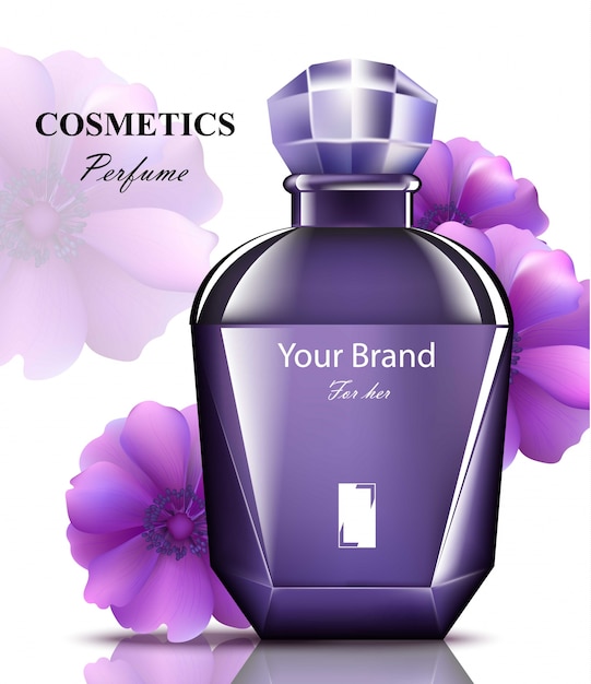 parfum femme bouteille violette