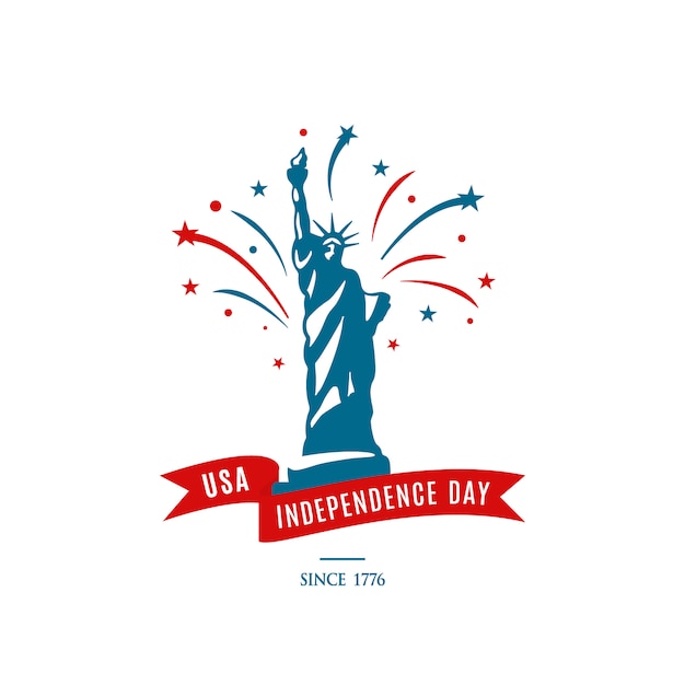 Fête Nationale Américaine Le 4 Juillet. Jour De L'indépendance Des