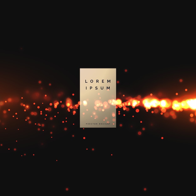 Feu sparkles effet fond conception Vecteur gratuit