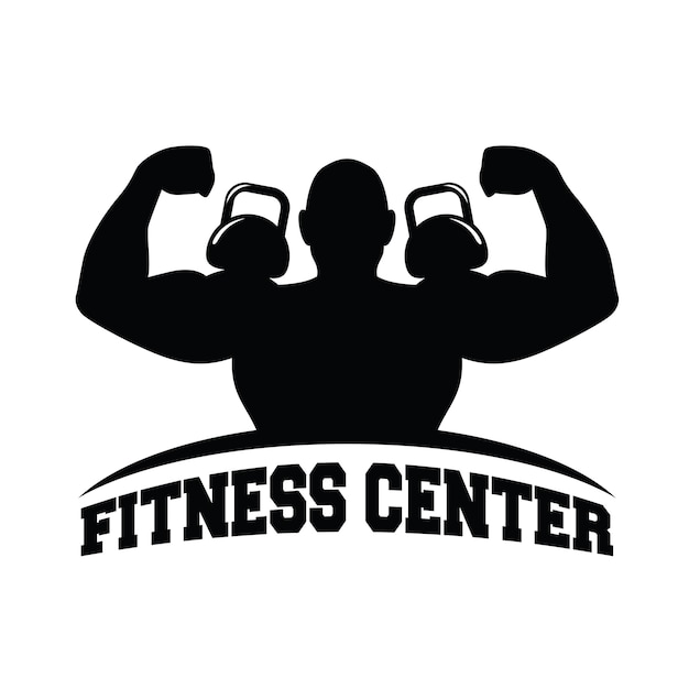 Fitness Et Gym Logo Vecteur Premium