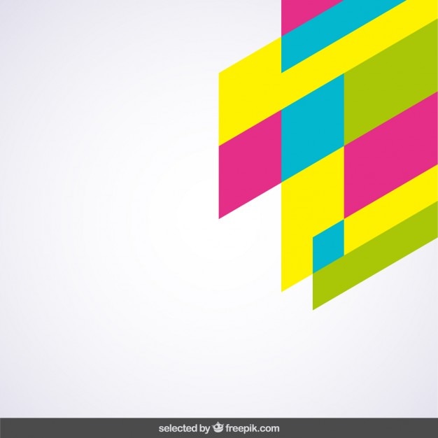 Fluor couleurs d'angle géométrique Vecteur gratuit
