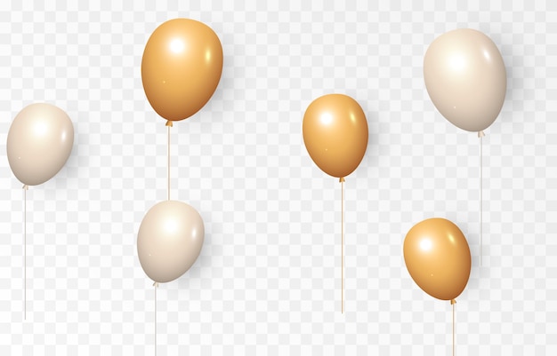 Fond Avec Des Ballons De Fete Ballons De Vecteur Anniversaire De Vacances Ballons Png Vecteur Premium