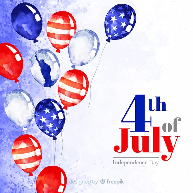 Fond du 4 juillet Vecteur gratuit