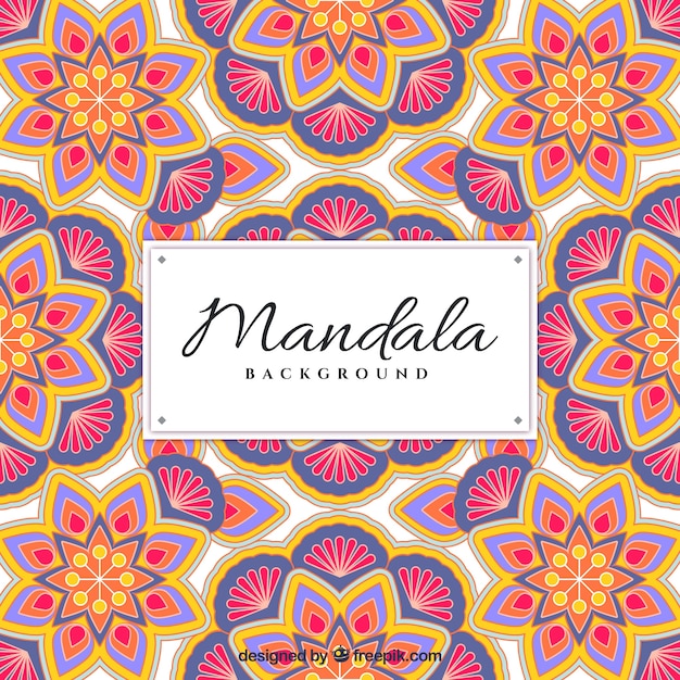  Fond  D cran De Motif  De Mandala Floral Vecteur Gratuite