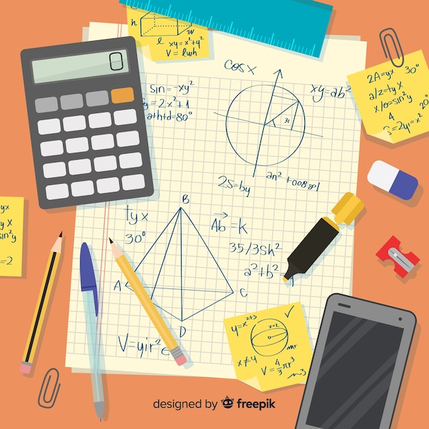 Fond de maths Vecteur gratuit