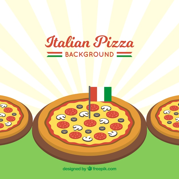 Fond De Pizza Italienne Vecteur Gratuite