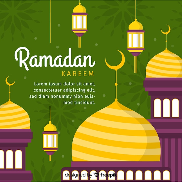 Fond De Ramadan  Vecteur Gratuite