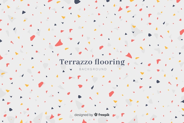 Fond de sol de texture abstraite terrazzo Vecteur gratuit