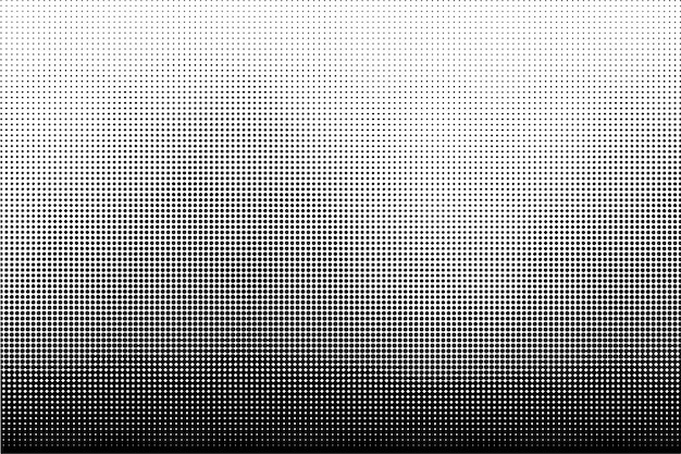 Fond de texture de points de demi-teintes noir et blanc Vecteur Premium