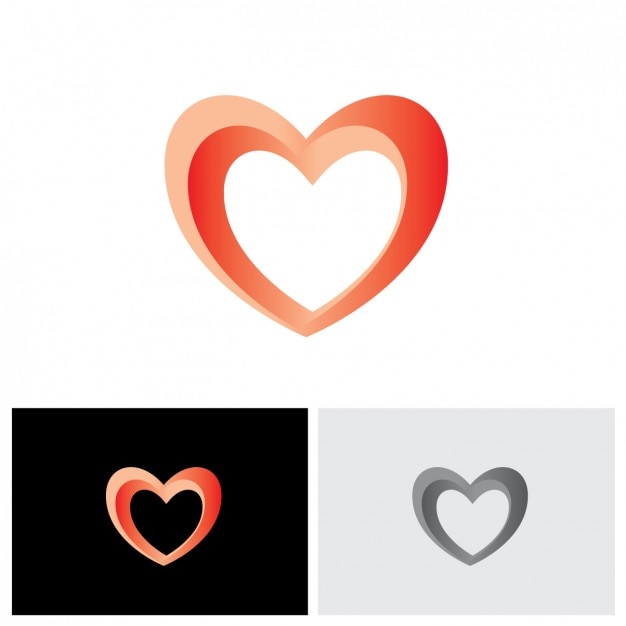 Forme De Coeur Logo | Vecteur Gratuite