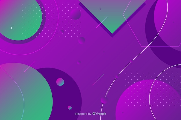 Formes Géométriques De Conception De Gradient Vecteur gratuit