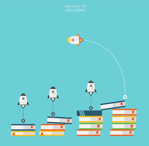 Fusée pensée vector illustration design Vecteur Premium