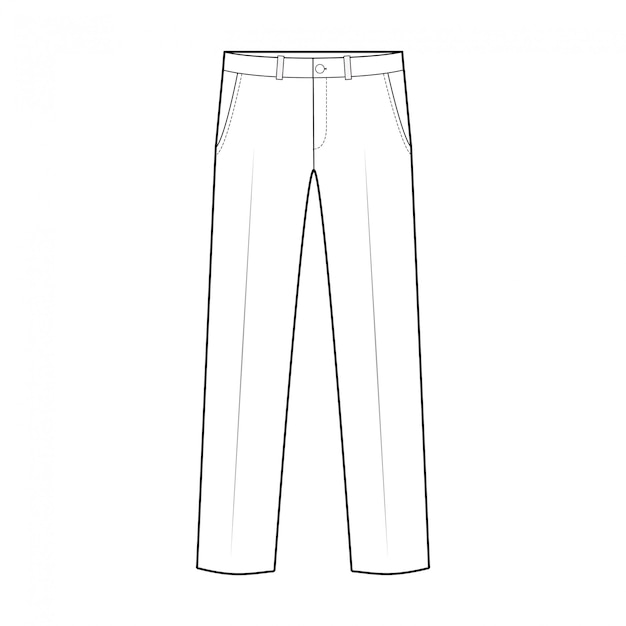 dessin technique pantalon – dossier technique pantalon – Shotgnod