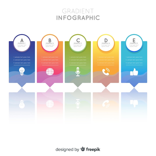  Gradient  Infographique Vecteur  Gratuite