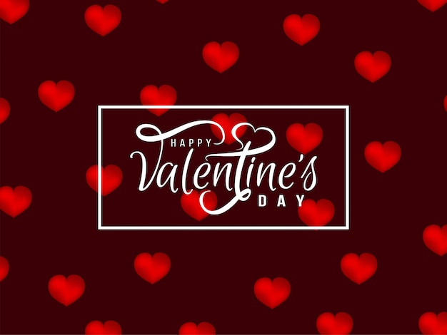 Heureuse conception de fond élégante saint-valentin Vecteur gratuit