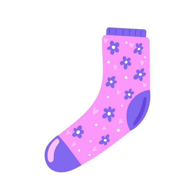 Icone De Chaussettes Droles Doodle Elenet Chaussettes De Dessin Anime Pour L Impression De T Shirt De Bebe Ou La Conception D Affiches De Pepiniere Vecteur Premium