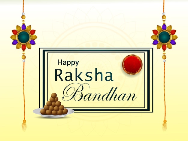 Illustration Cr ative De  Carte  De  Voeux  Raksha Bandhan 