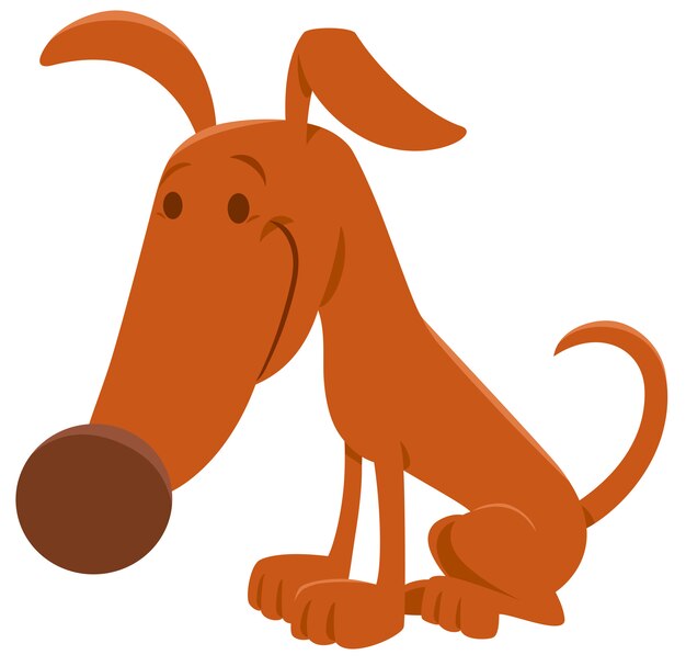 Illustration De Dessin Animé Dun Personnage De Chien Ou De