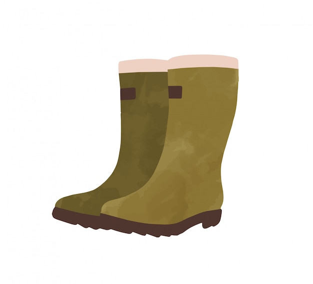 bottes caoutchouc isolées
