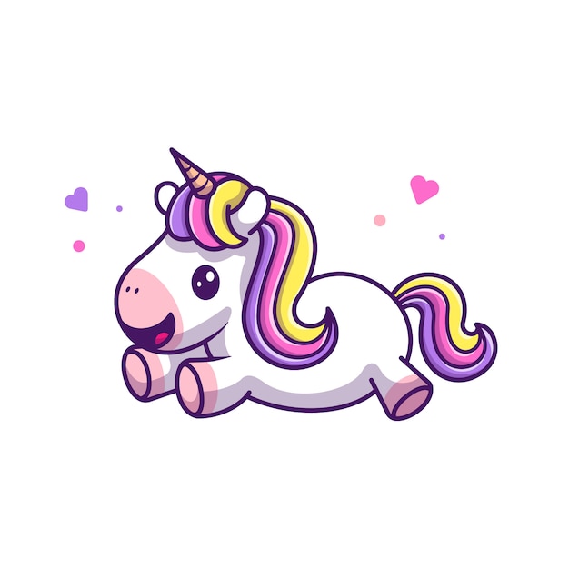 Illustration D ic ne Volant Licorne  Mignon Personnage De 