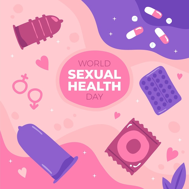 Illustration De La Journée Mondiale De La Santé Sexuelle Dessinée à La