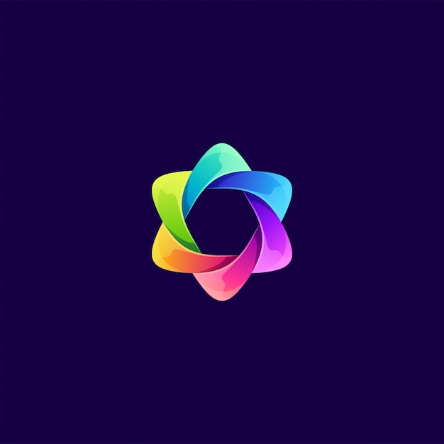 Illustration De Logo Abstrait  Color  Vecteur Premium