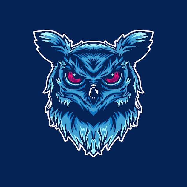 Illustration Logo Hibou Vecteur Premium