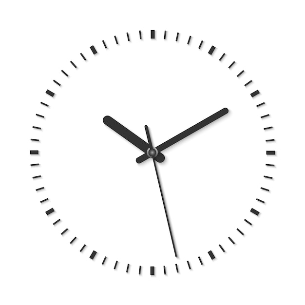 Illustration Vectorielle Noir Et Blanc D Horloge Analogique Vintage Vecteur Premium