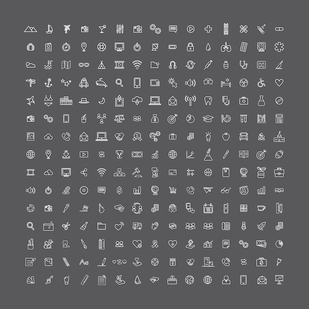 Illustration vectorielle ui universal icon concept Vecteur gratuit