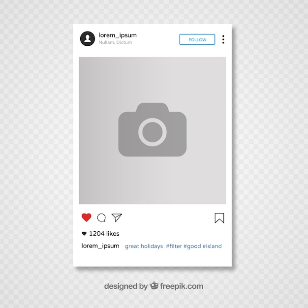 instagram-template-design-vecteur-gratuite