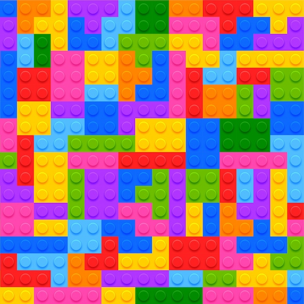 Jeu De Briques De Construction Vecteur Gratuite