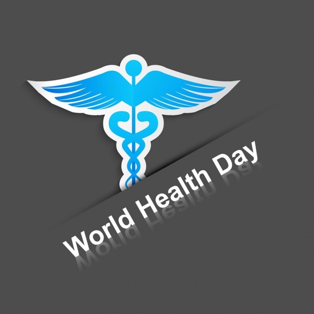 Journée mondiale de la santé fond Vecteur gratuit