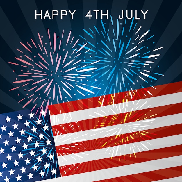 Joyeuse Fête De L'indépendance Célébrée Le 4 Juillet Aux états-unis ...