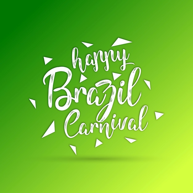 Joyeux Festival De Carnaval Bresilien Vecteur Premium