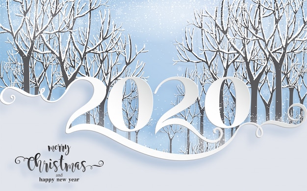 Joyeux Voeux De Noël Et Modèles De Bonne Année 2020 Avec De Beaux