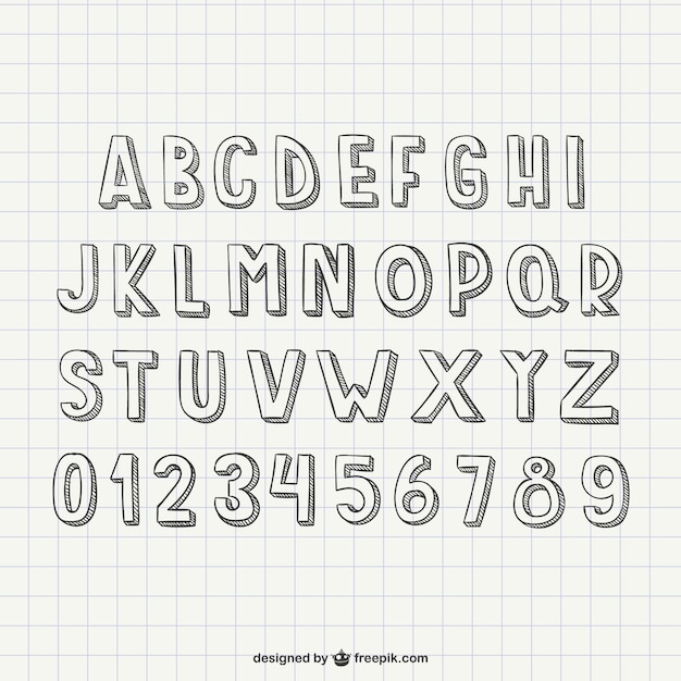 lettre alphabet style