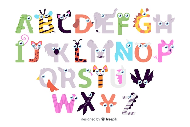 alphabet lettre animaux