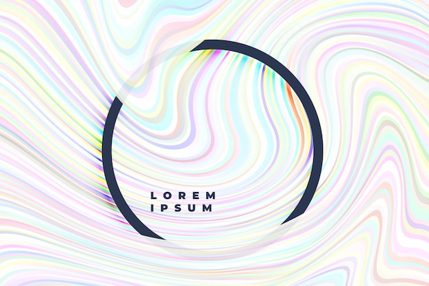 Lignes holographiques abstraites fond ondulé Vecteur gratuit