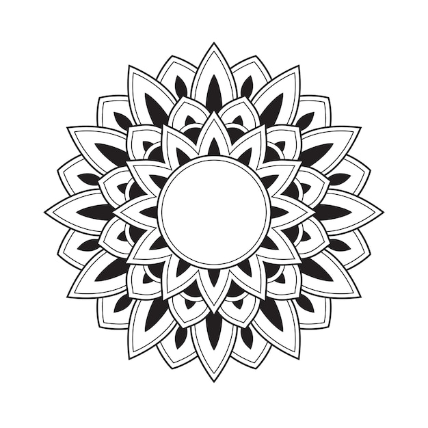 Livre De Coloriage Adulte Motif Mandala  Vecteur Premium