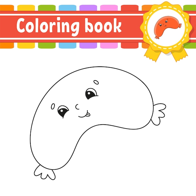 Livre De Coloriage Pour Les Enfants  Vecteur Premium