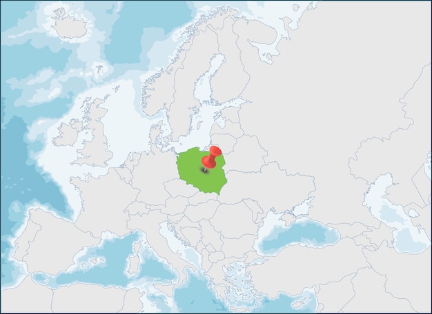 Localisation De La République De Pologne Sur La Carte De L ...