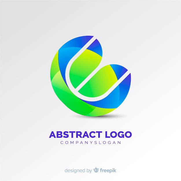  Logo Abstrait  D grad  Vecteur Gratuite