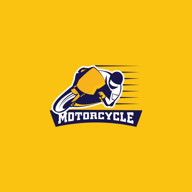  Logo  de moto  sur  un fond jaune T l charger des Vecteurs 