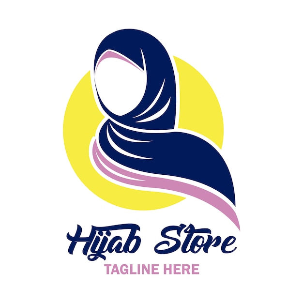 Logo du magasin hijab Télécharger des Vecteurs Premium