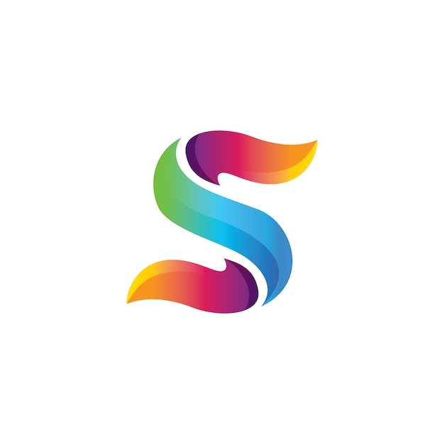  Logo  De  Lettre S  Color  Abstrait En D grad  De  Couleur 