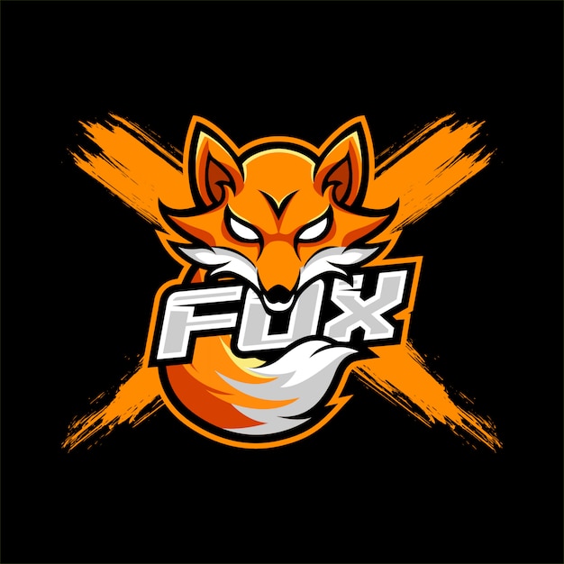 Logo Mascotte Fox Esport Vecteur Premium