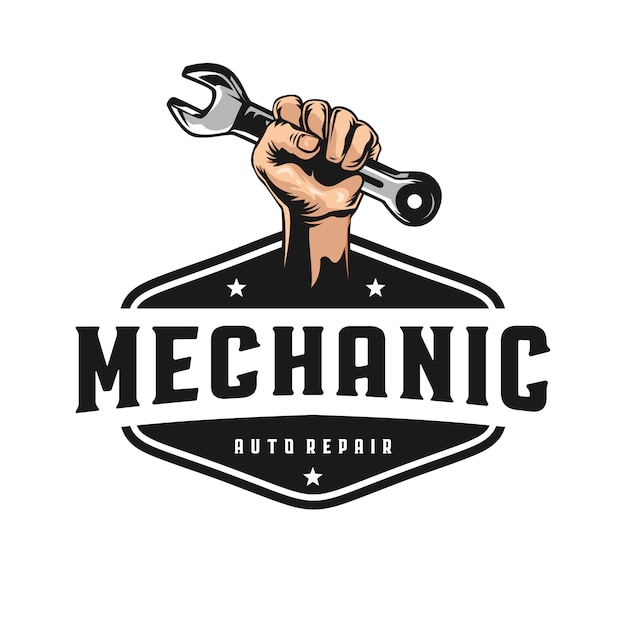 Logo De Mécanicien | Vecteur Premium