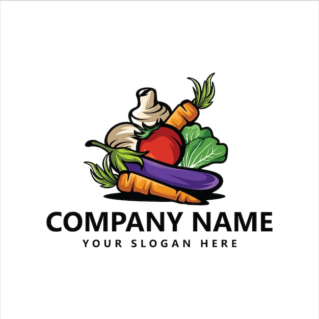 Logo  De Nourriture  Vecteur Premium