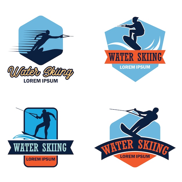 Logo De Ski Nautique | Vecteur Premium